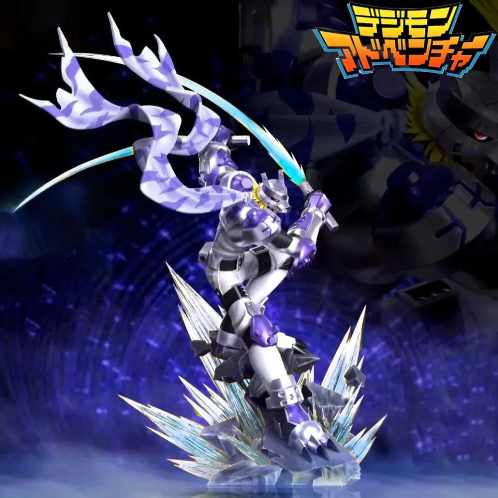 23cm/9.1in Anime gimon Adventure Figure Wolfmon Action Figures Pvc Statue Collection Model Toys Gift