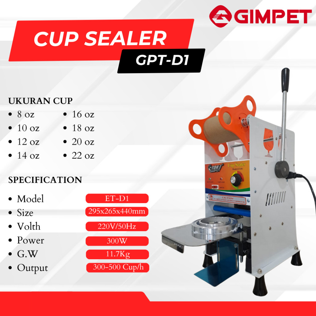 Mesin Cup Sealer Mesin Press Gelas Plastik bisa Sealing Machine Alat penutup minuman Mesin Segel Gel