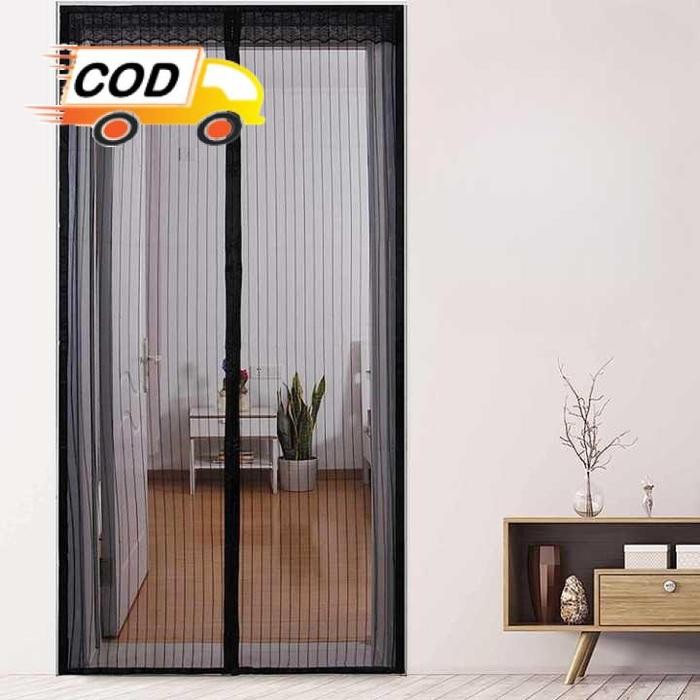 PROMO  Tirai Magnet Anti Nyamuk Kelambu Pintu Magnetic Door - Hitam