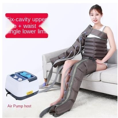 Air wave pressure massager six chamber pneumatic extruding feet, arms and legs inflatable extruding 