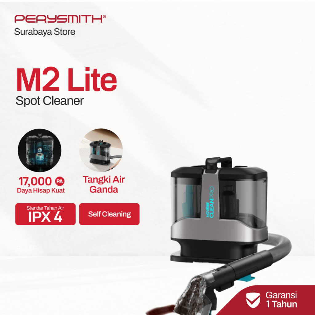 PROMOPerySmith Surabaya M2 Lite 17Kpa Suction Wet Vacuum Cleaner Deep Cleaning Wet Vacuum Cleaner  S