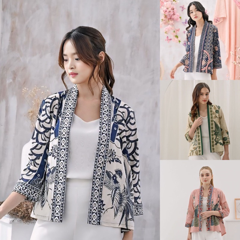Outer Batik Wanita - Alisson Outer - Blazer Batik - Batik Modern- Batik Premium - Batik Murah -{241 