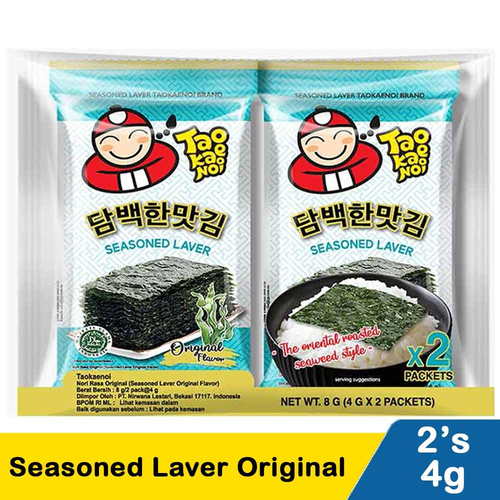 TAO KAE NOI SEASONED LAVER ORIGINAL 2x4g