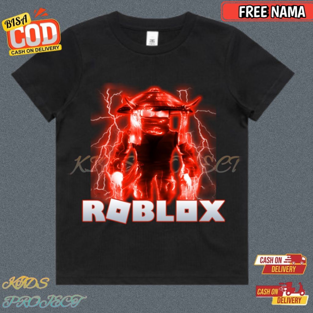 Kaos T-shirt Anak Roblox Ninja Legends X Shadowfire Element