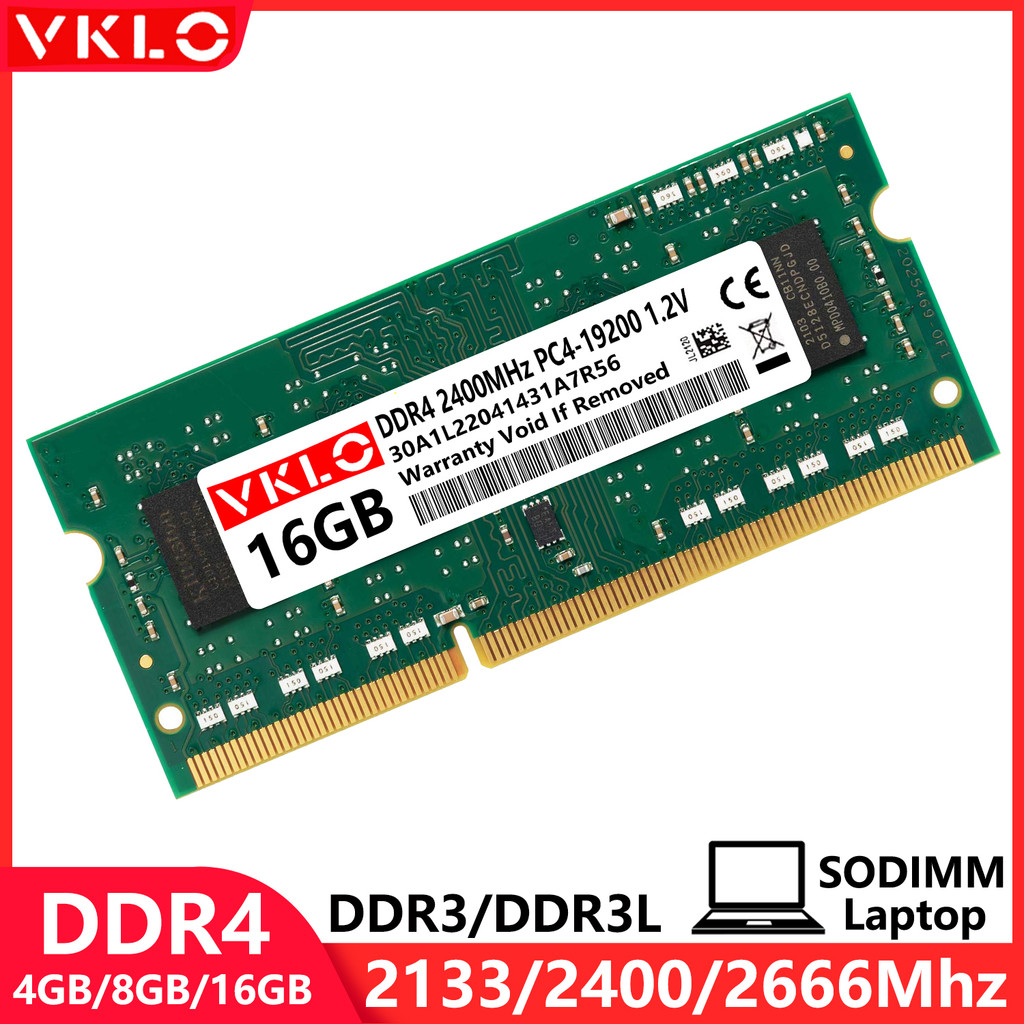 DDR3 DDR3L DDR4 4GB 8GB 16GB Laptop Memories Ram PC3 PC3L 8500 10600 12800 PC4 2133 2400 2600Mhz 1.2