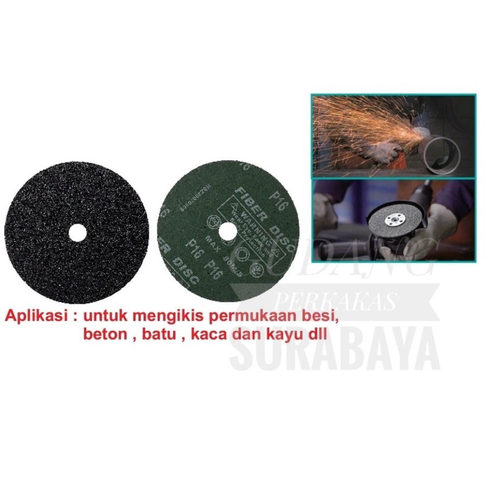 fiber disc amplas bulat 5 in amplas fiber sanding disc grit 16 - 80