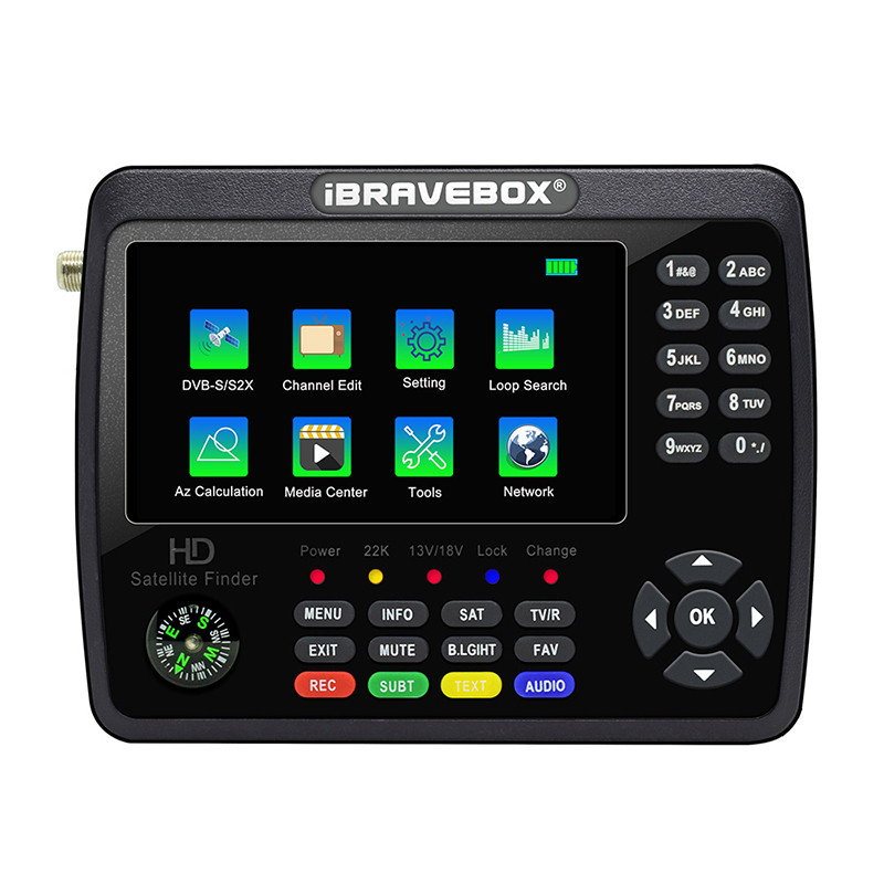 V10 Finder Max Max+ Ibravebox HD Satellite TV Signal Sat Finder DVB-S/S2/S2X AHD H.265 Signal Meter 