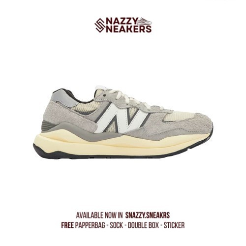 Sepatu New Balance M5740RG Grey White Black Sneakers Original unisex