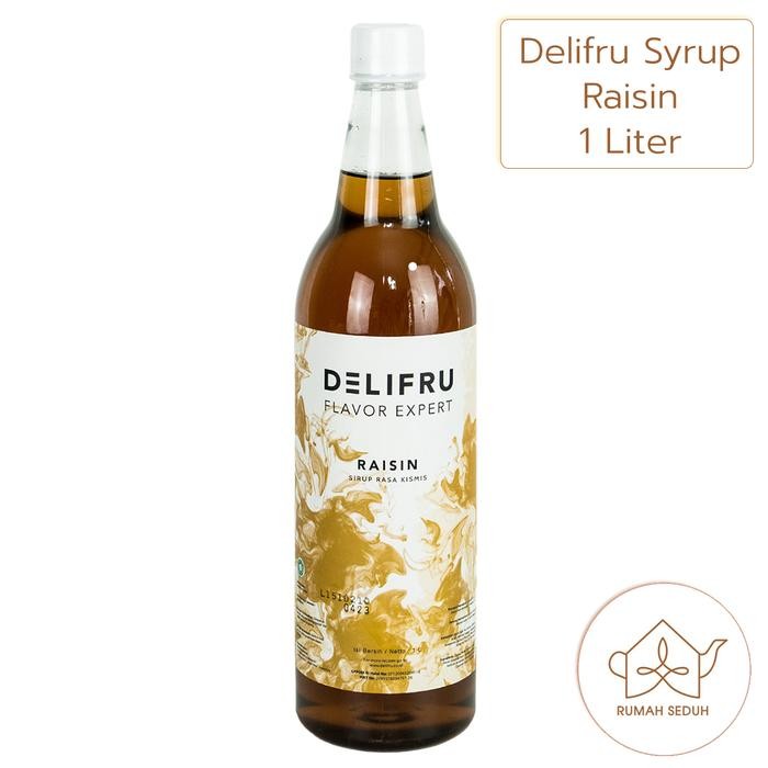 [RUMEROUS] Delifru Rum Raisin Syrup 1L - Sirup Roem Rum Ram HALAL - Jakarta