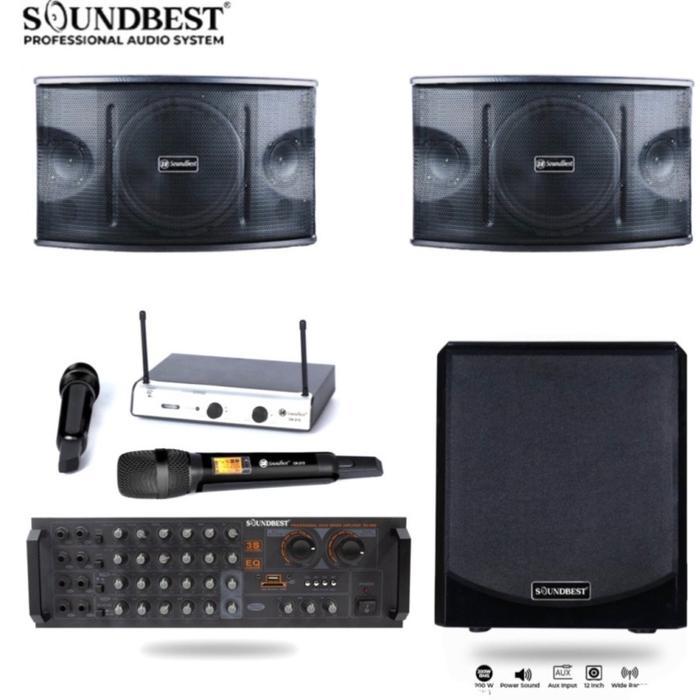 Paket Karaoke Soundbest PRO 111 Original 10 inch + Aktif Subwoofer 12 inch