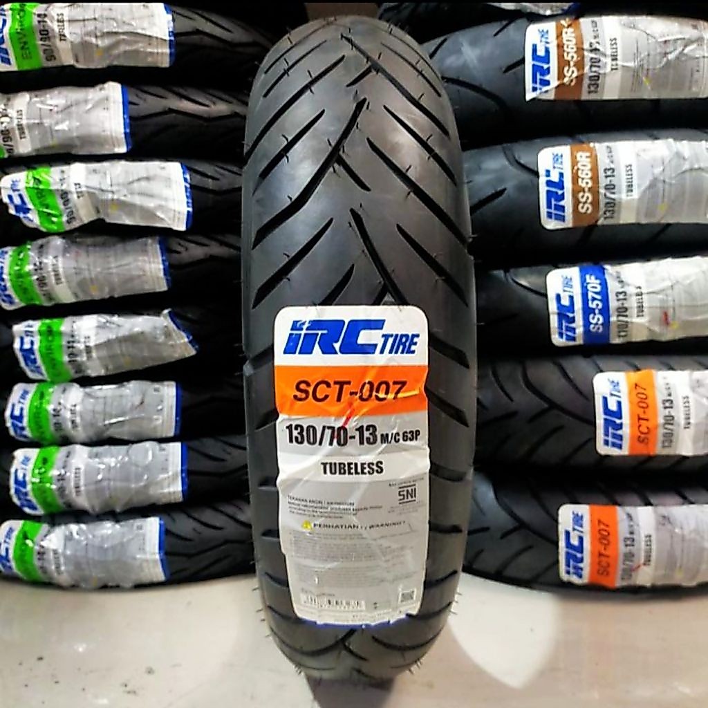 ( BAN IRC RING 13 SCT-007 ) IRC 130 / 70 - 13 SCT 007 TUBELESS Ban luar motor NMAX, ADV, PCX160  dan