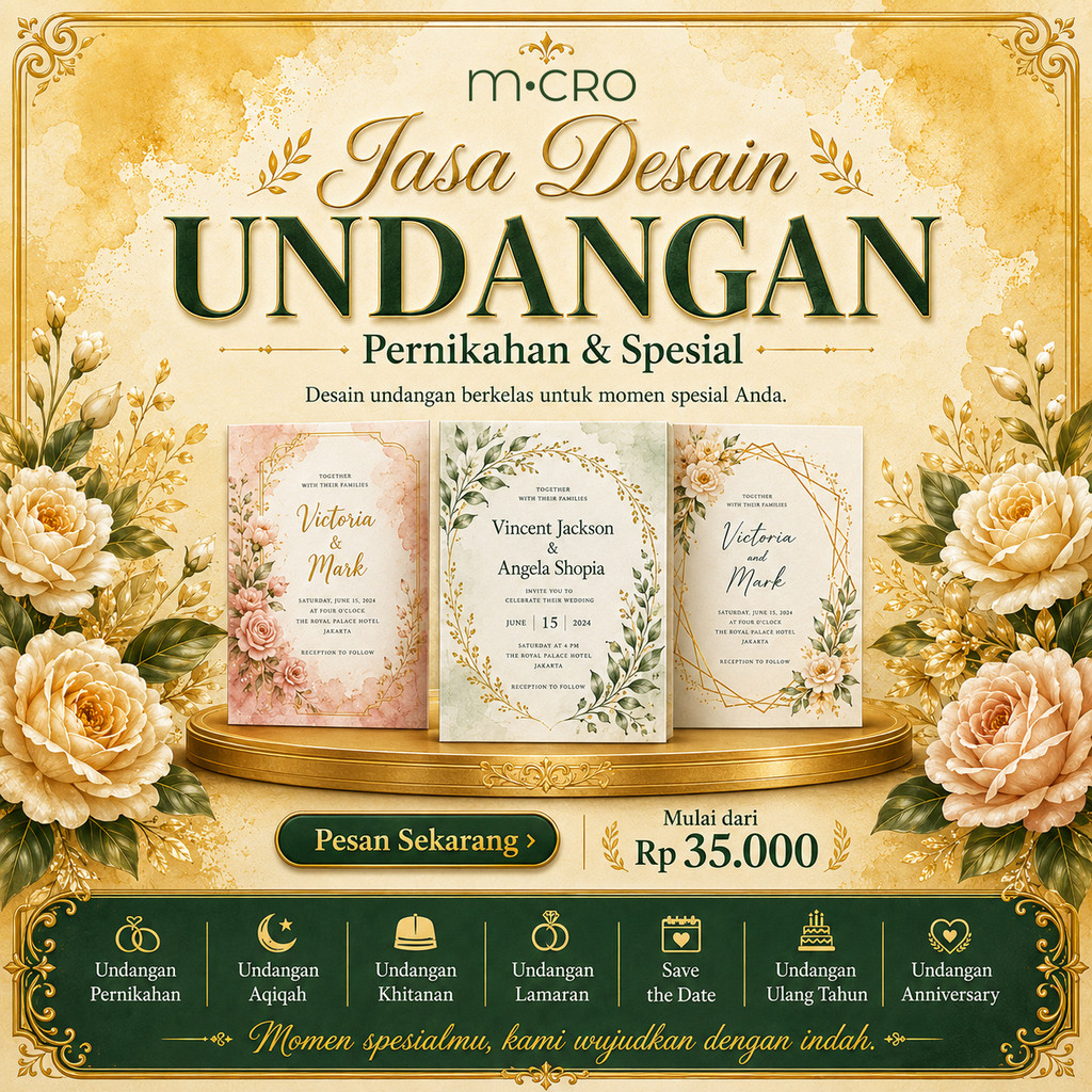 Jasa Desain Undangan Nikah Modern