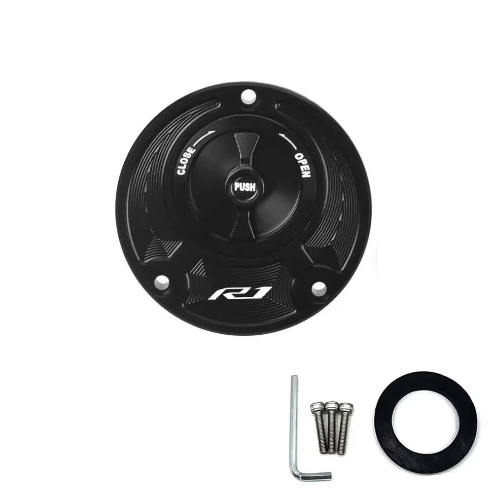 Untuk YAMAHA YZFR1 YZF R1M R1 R3 R15V3 R15M R15 V4 Aksesoris Motor Aluminium Tutup Tangki Bahan Baka