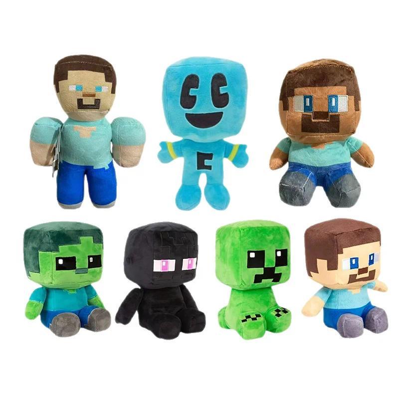 New 25cm Minecraft Plush Toy Creeper Stitch JJ Monster Doll Claw Machine Plush Doll Boy Birthday Gif