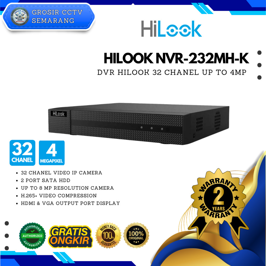 HILOOK NVR-232MH-K 32-ch 1U 4K NVR