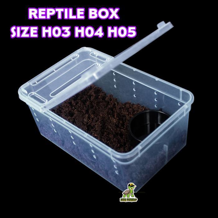 KANDANG REPTIL LEOPARD GECKO BALLPYTHON CROCODILE SKINK BERBAGAI UKURA - H04