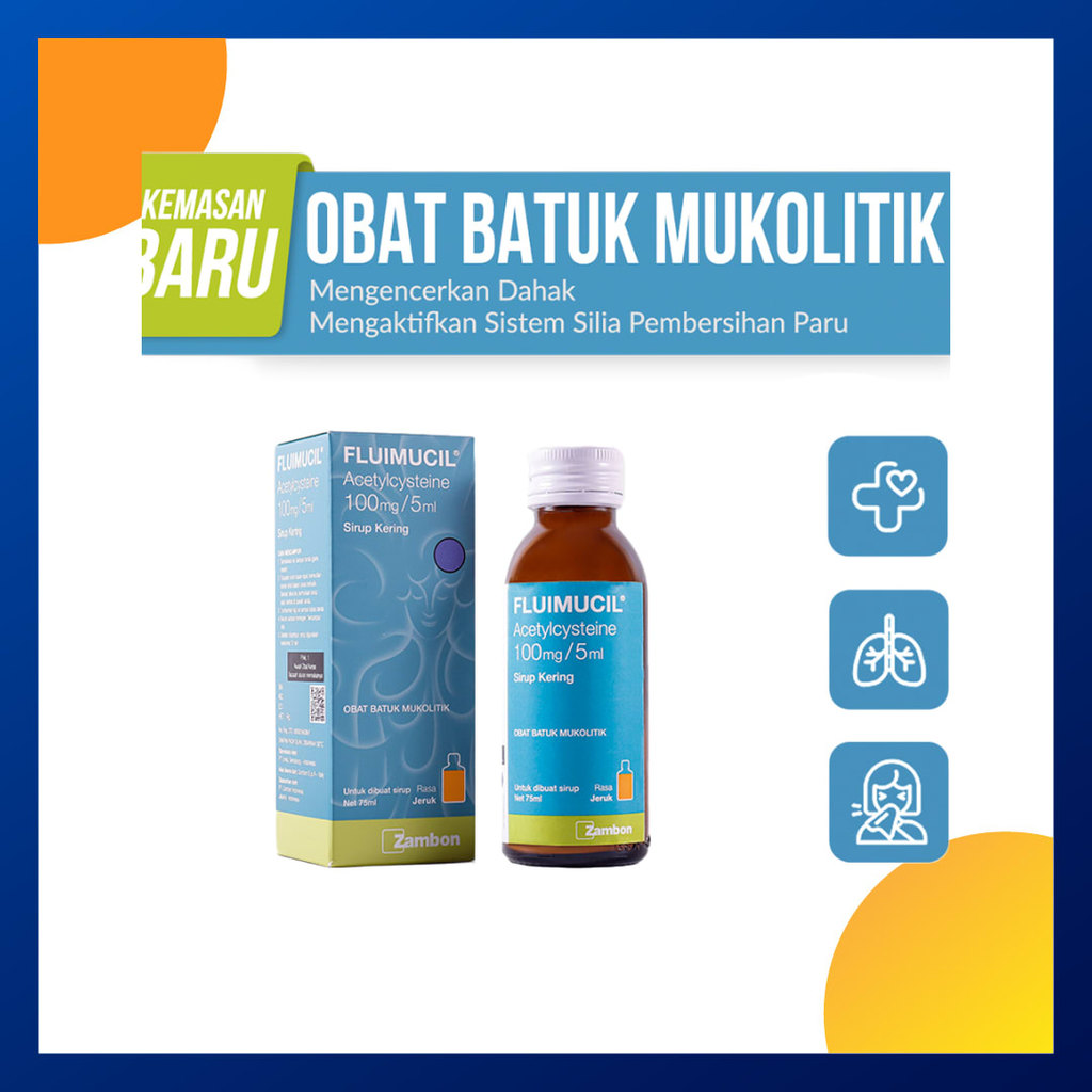 FLUIMUCIL SIRUP KERING SIRUP 1 BOTOL @ 75 ML