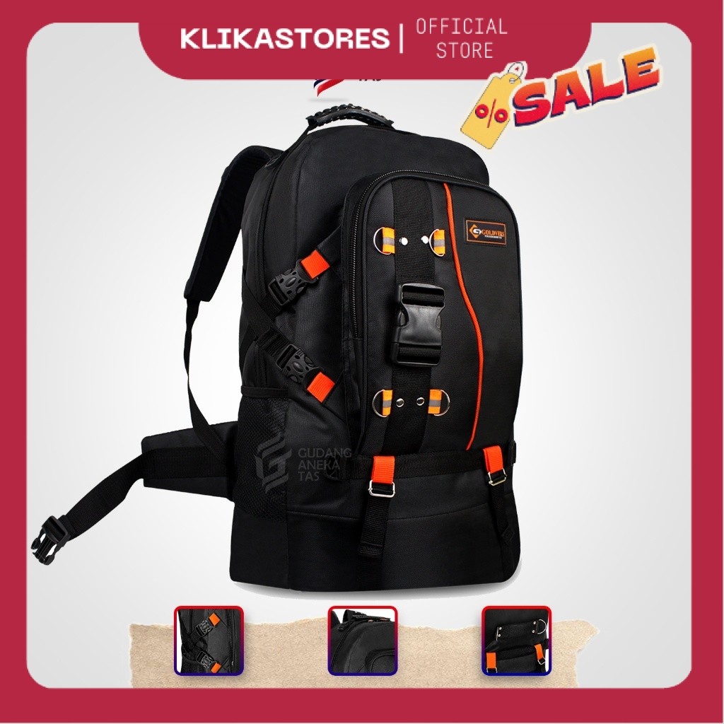 AnekaTas Tas Ransel Pria Carrier SUPER JUMBO Original  Ransel Piknik Tas Punggung Tas Mudik CVGA