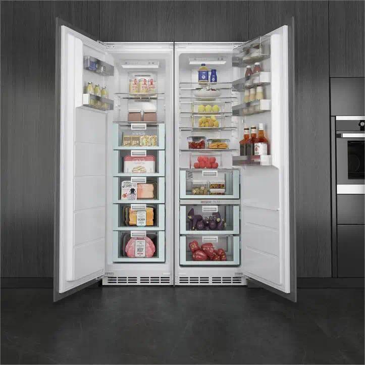 ZUNGUI BD-222WQB Factory Price 220V Built-in Large Refrigerator Side-by-side Refrigerator