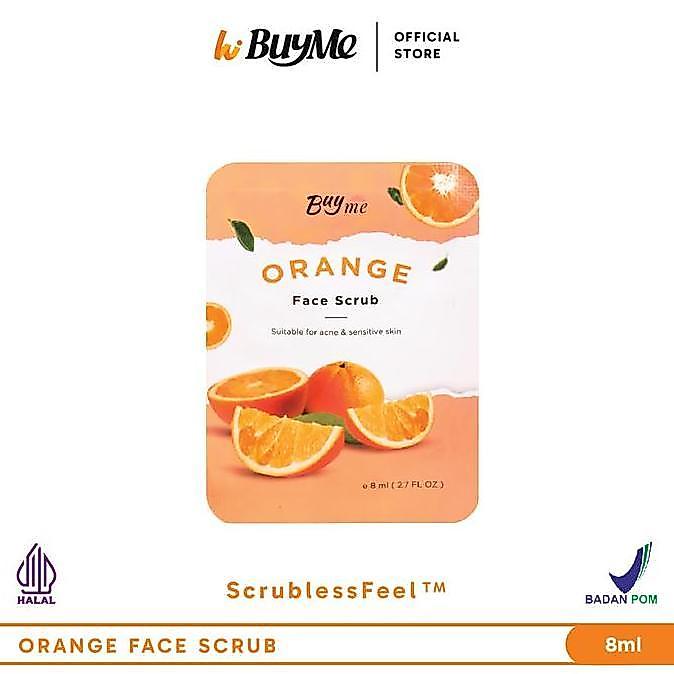 PROMO 6.6 Buy 1 Get 1 - BuyMe Orange F Scrub - Scrub Jeruk Masker Muka Wajah Badan Eksfoliasi 8 ml