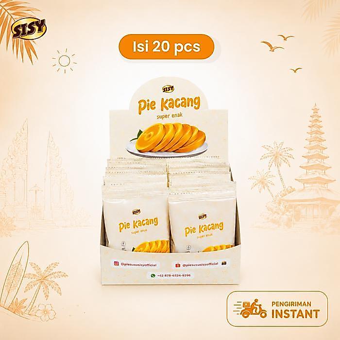 Pie Susu Sisy PIE KACANG SISY 1 Box isi 20 pcs