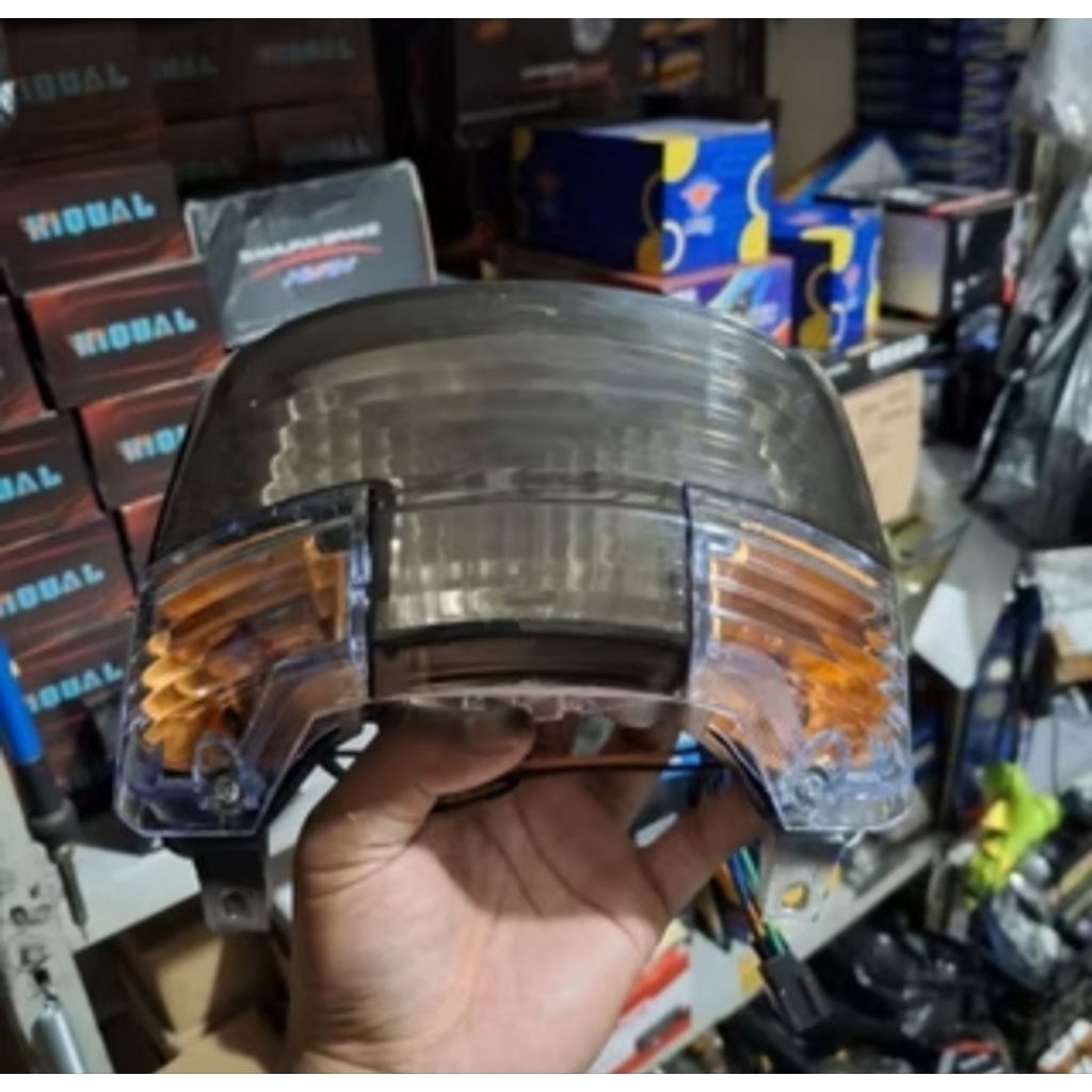 Stop Lamp/Lampu Stop Fizr F1ZR Vega R Lama Custom Hitam Oranye