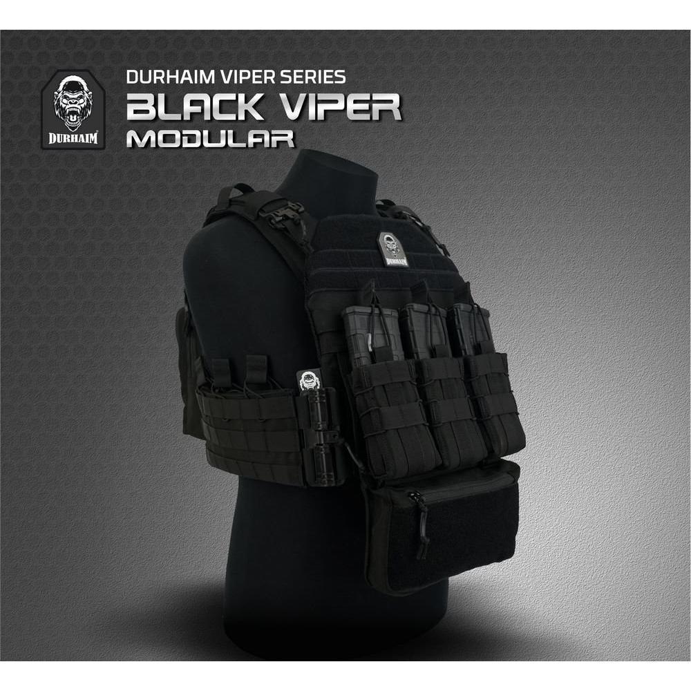 Rompi Durhaim Viper Modular Tactical Vest - Black