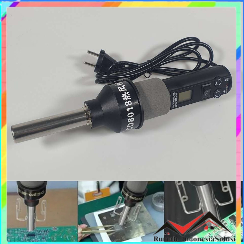 

- Gongjue Heat Gun Mesin Pemanas Elektronik 220V 450W - GJ-8018LCD -