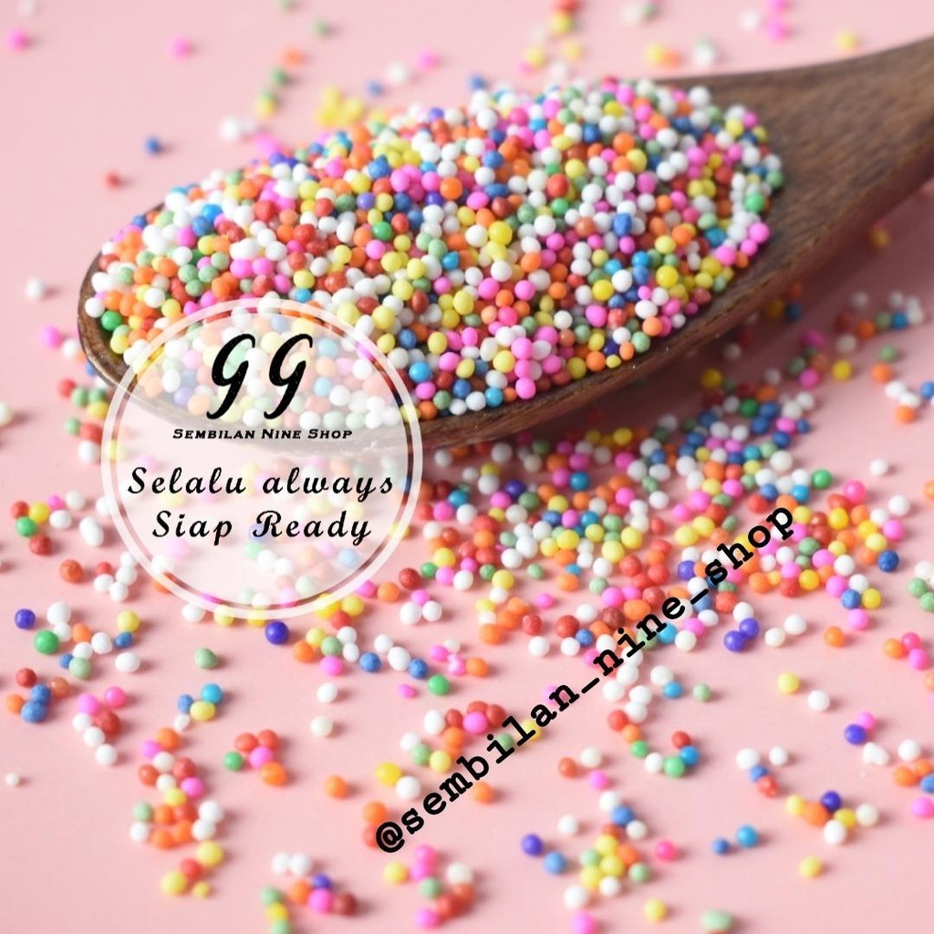 

RAINBOW SPRINKLES 100 Gram Warna Warni Sprinkle Springkel Trimit