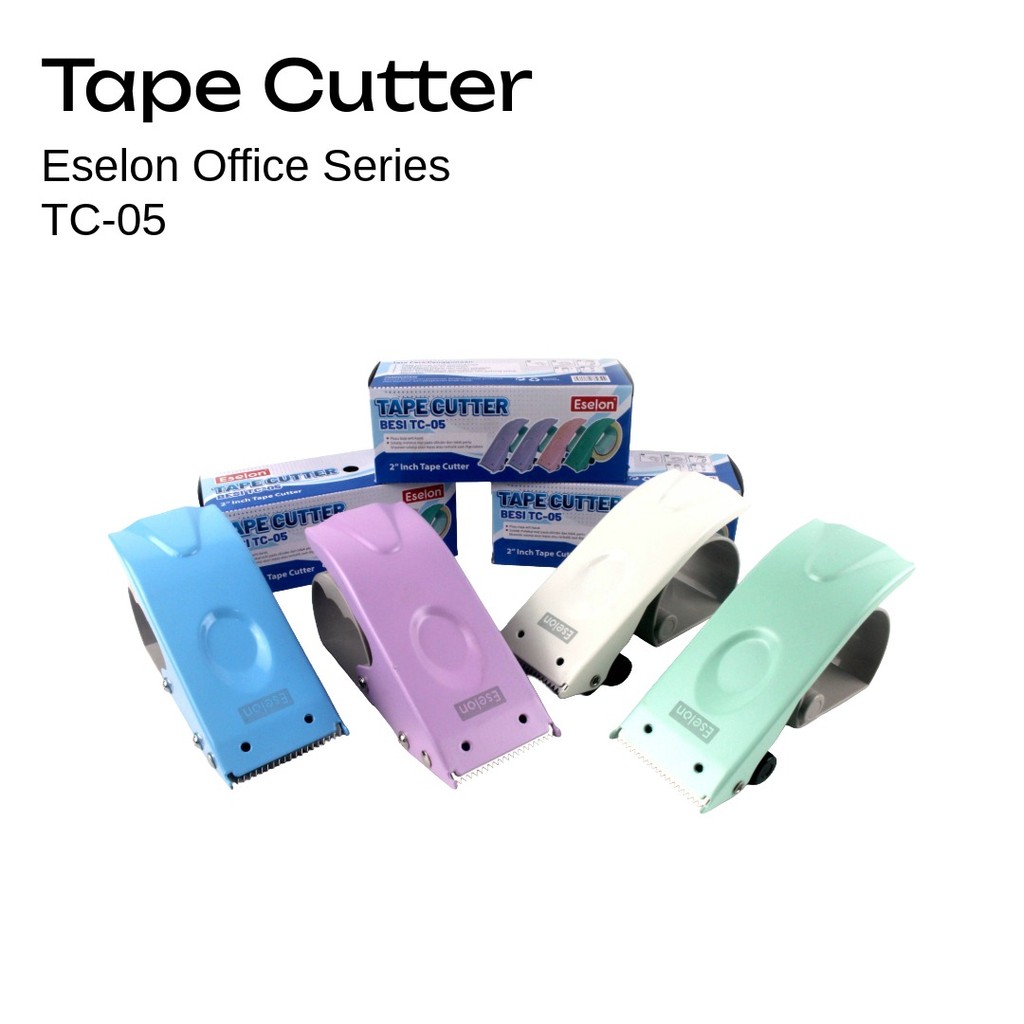 

Pemotong Lakban Besi Eselon TC-05 / Tape Cutter Besi Warna Pastel