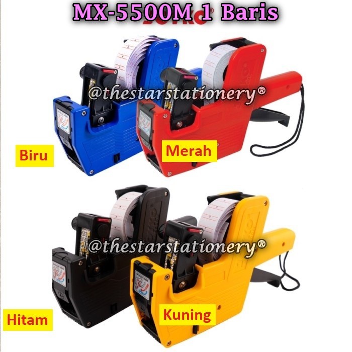 

(1 Biji) GABUNGAN Labeller JOYKO MX-5500M 1 Baris 8 Digits / MX-6600N MX-6600A 2 Baris 10 Digits