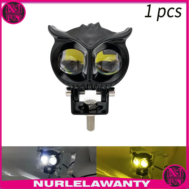 

- OWL Lampu Tembak Motor LED High Beam Dual Color 3800 Lumens 20W 1 PCS - OC2L -