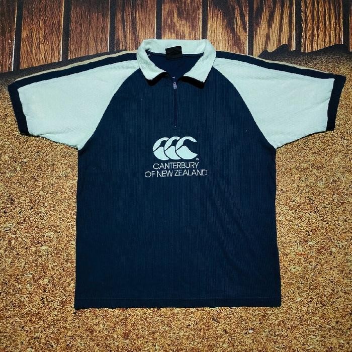 kaos polo shirt CANTERBURY kaos kerah  formal halfzip casual size XL