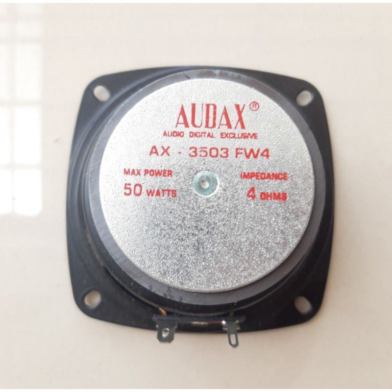 SPEAKER AUDAX AX 3503 FW4 WOOFER 3.5 INCH WUFER AUDAX 50WATT 4OHM 3.5IN 3.5&3.5INCH AUDAX ORI