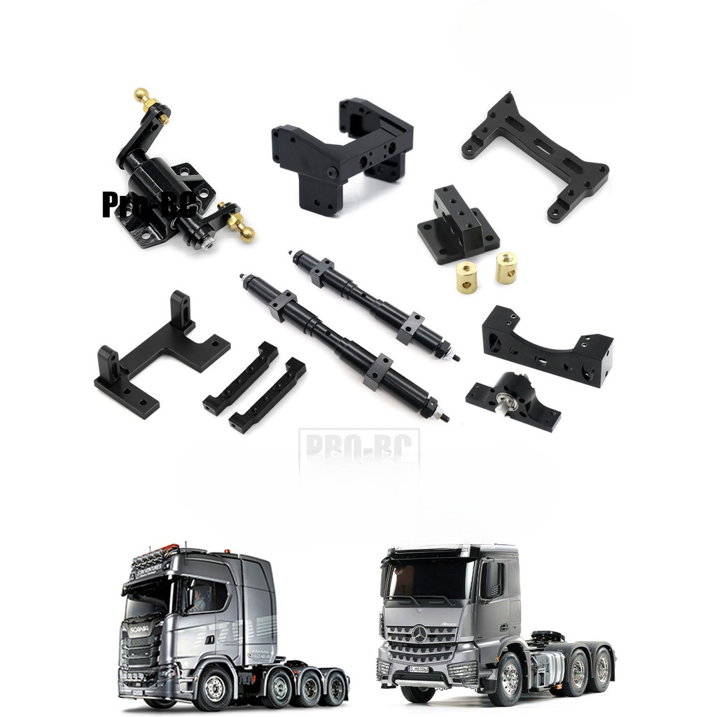 For Tamiya 1/14 RC Truck SCANIA 770S R620 VOLVO BENZ Man Servo Mount Axle Cross Member Upgrade Parts
