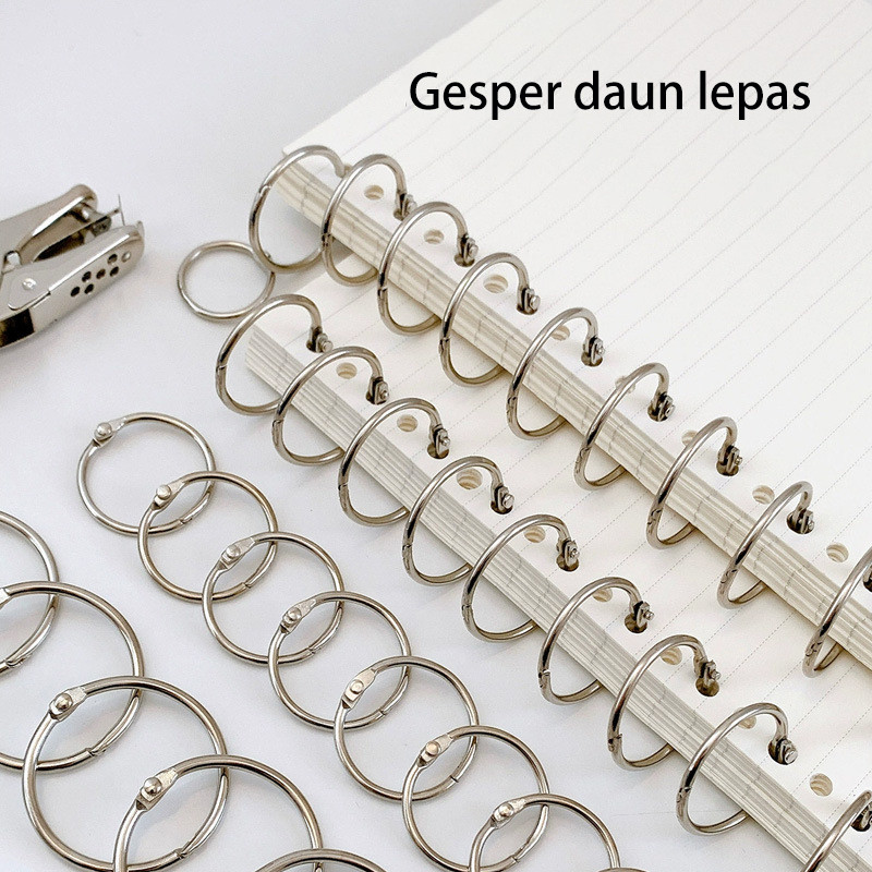 

buku ring binder aesthetic 20-35mm/rak buku buka tutup