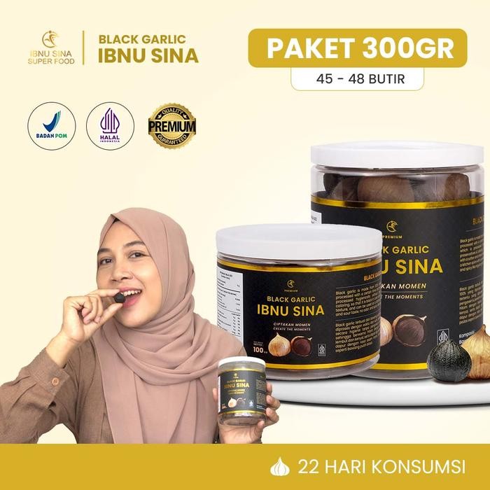 

(ORIGINAL) Black Garlic | Bawang Hitam Tunggal | Ibnu Sina | 300gr