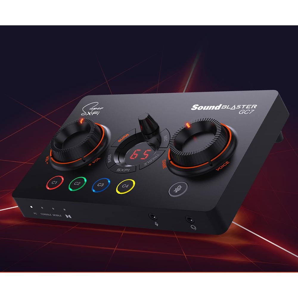 Creative Soundblaster Sound blaster GC7 GC 7 Game Streaming USB DAC and Amp with Programmable Button