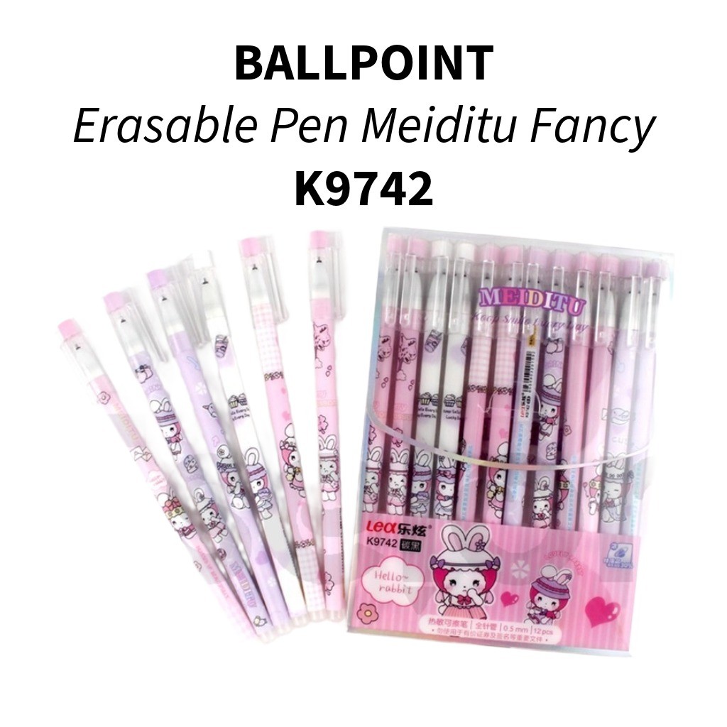 

❤️️12pcs Pulpen Hapus Karakter / 1pak Pulpen Hapus Fancy❤️️