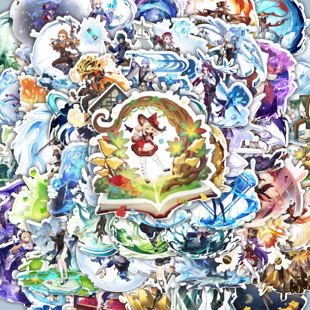 

100PCS Lucu Stiker Spirit Wish Game Online Stiker Aesthetic Stiker Anti Air Stikers Berperekat Waterproof sticker decal buat Motor Helm Buku Journal Koper Casing HP Laptop Botol Minum Hadiah anak