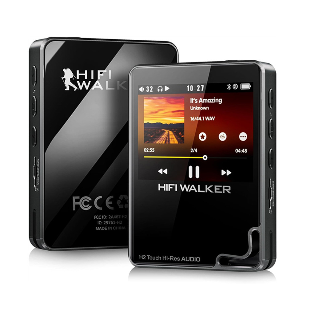 H2 Touch Hi-Res MP3 Player, Studio-Grade Hi-Res DAC, Bluetooth 5.2, 2.4 HD Touchscreen,64 GB SD Card
