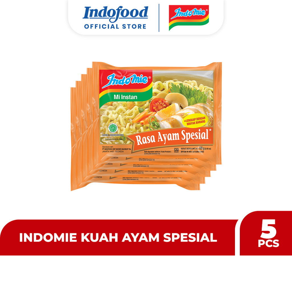 

5 PCS - Indomie Kuah Ayam Spesial 68 Gr