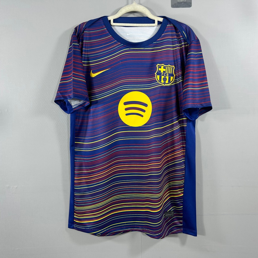 Football Jersey 2526 Barcelona pre match training uniform A122 T shirt pria