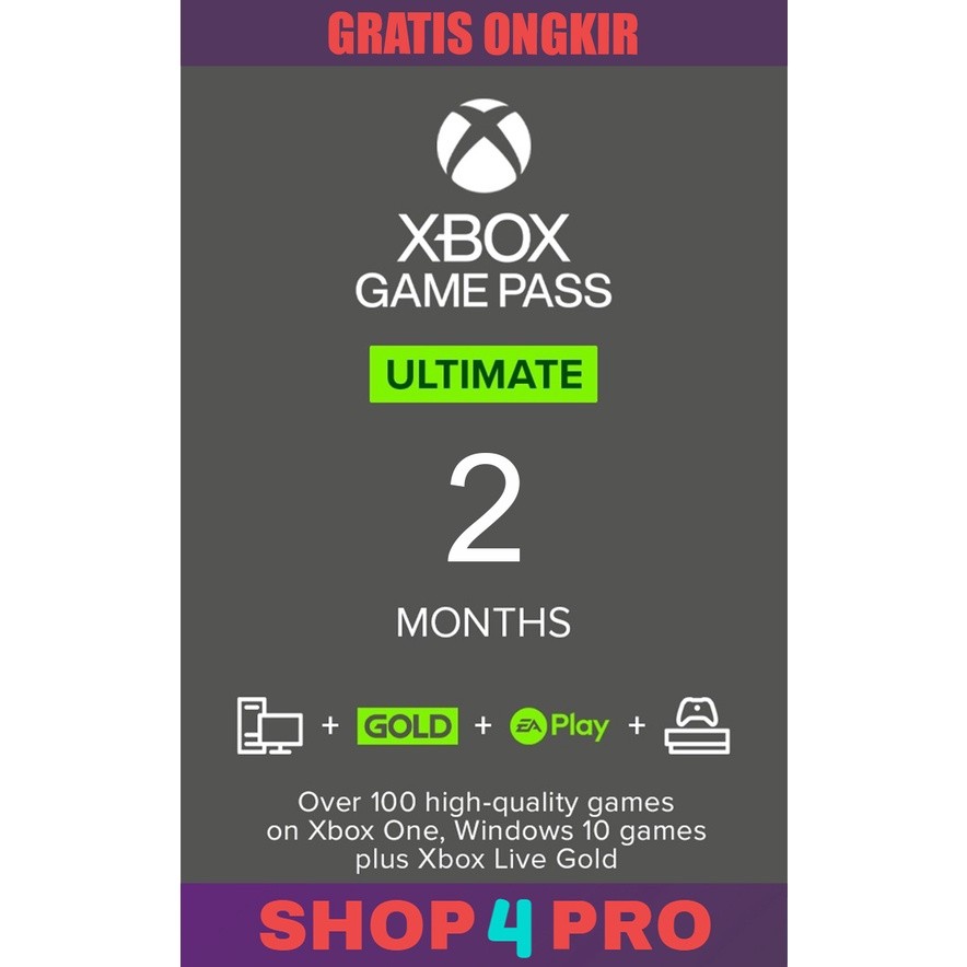 XBOX Game Pass Ultimate 2 Bulan Untuk XBOX Dan PC Indonesia