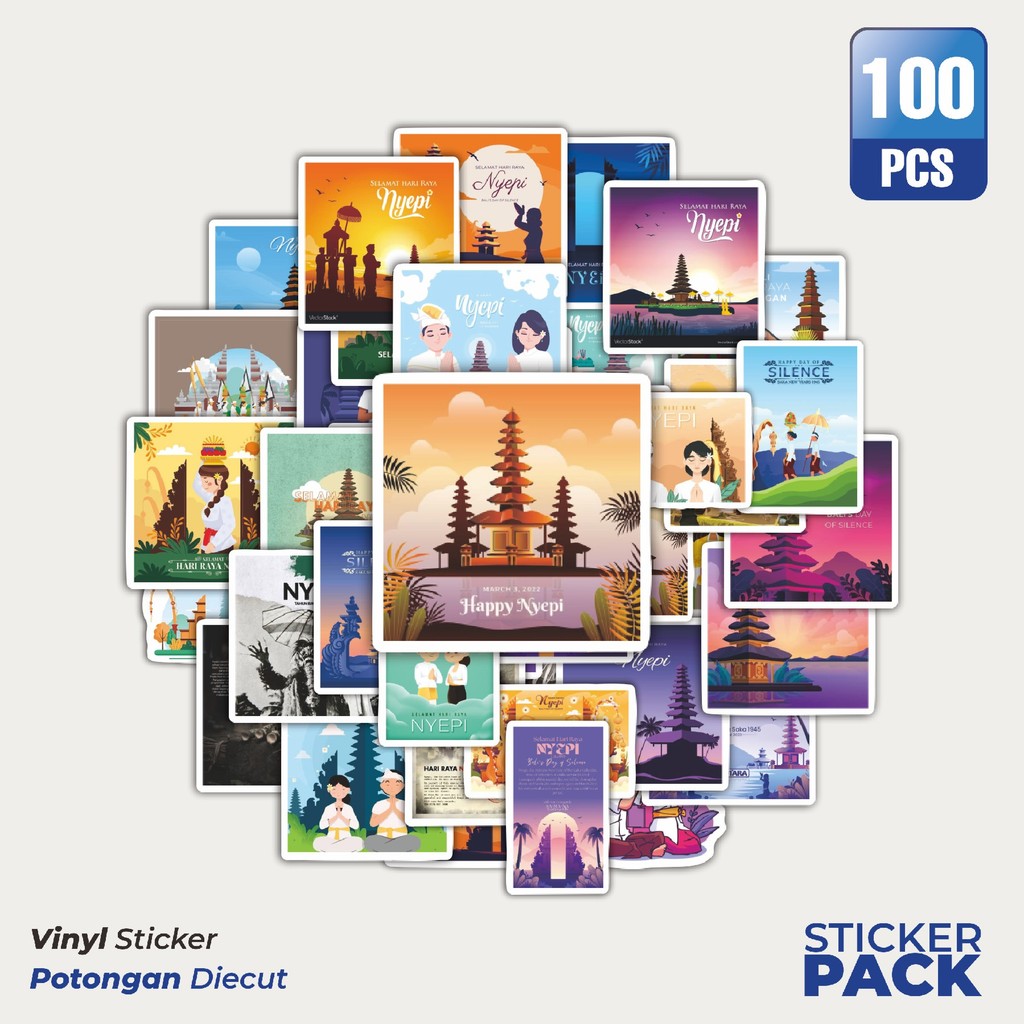 

Stiker Vinyl Stiker Tema Nyepi V1 Waterproof Aesthetic- Untuk Laptop, Motor, dan Helm - Paper Stationery Pack