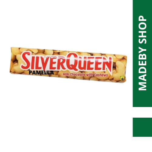 SILVERQUEEN 28GR / SILVERQUEEN CASHEW / SILVERQUEEN ALMOND /MILK CHOCOLATE WITH CASHEWS /COKLAT SUSU