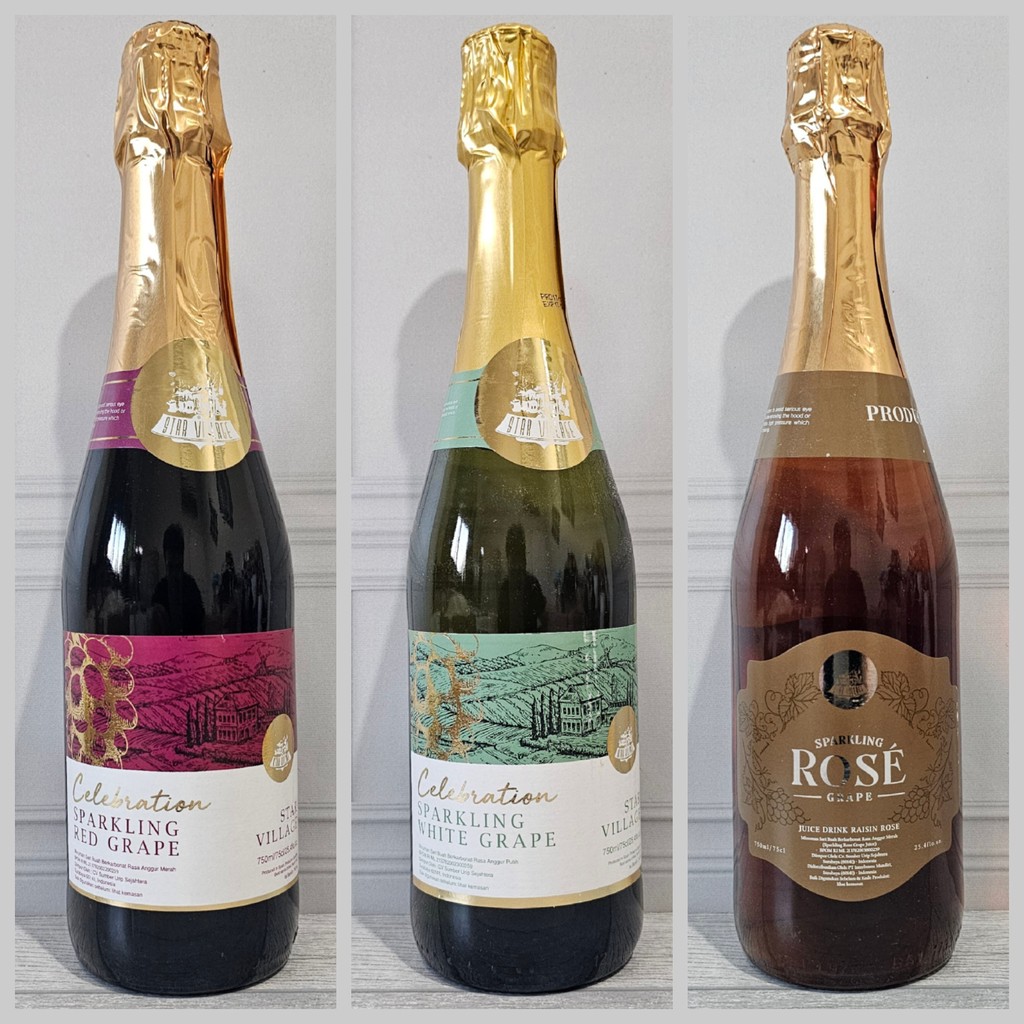 [NON ALKOHOL] Star Village Sparkling 750ml Red Grape | White Grape | Rose Grape