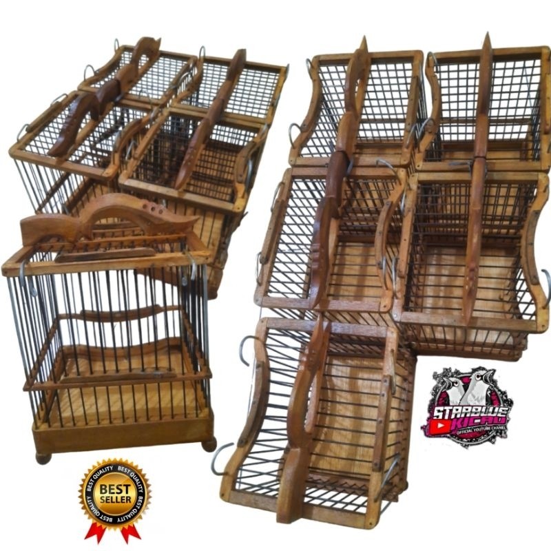 Terlaris Sangkar Burung Kayu Hutan Asli Untulan Pleci