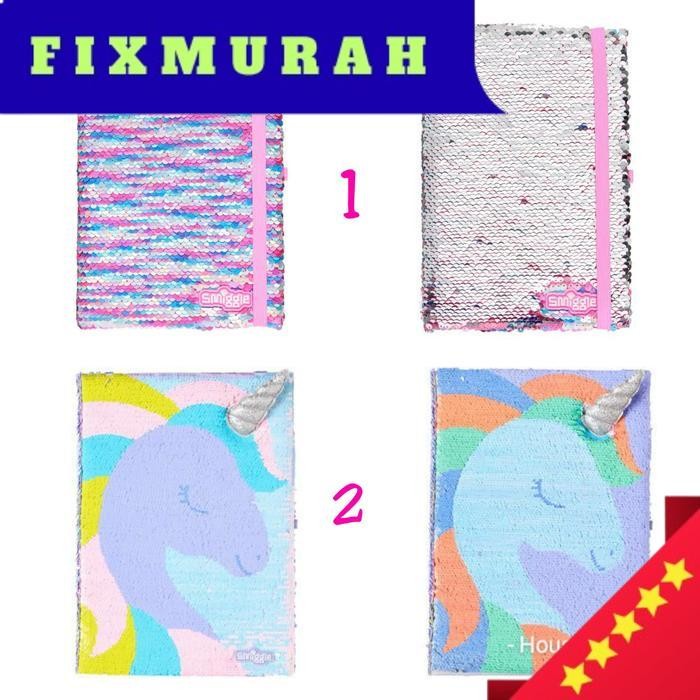 

SMIGGLE A5 RIVERSEY SEQUIN NOTEBOOK - BUKU DIARY NOTEBOOK SMIGGLE - Unicorn
