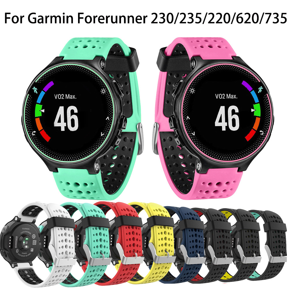 Silicone Replacement Belt Wrist Band Watch Strap for Garmin Forerunner 220 230 235 630 620 735 Appro